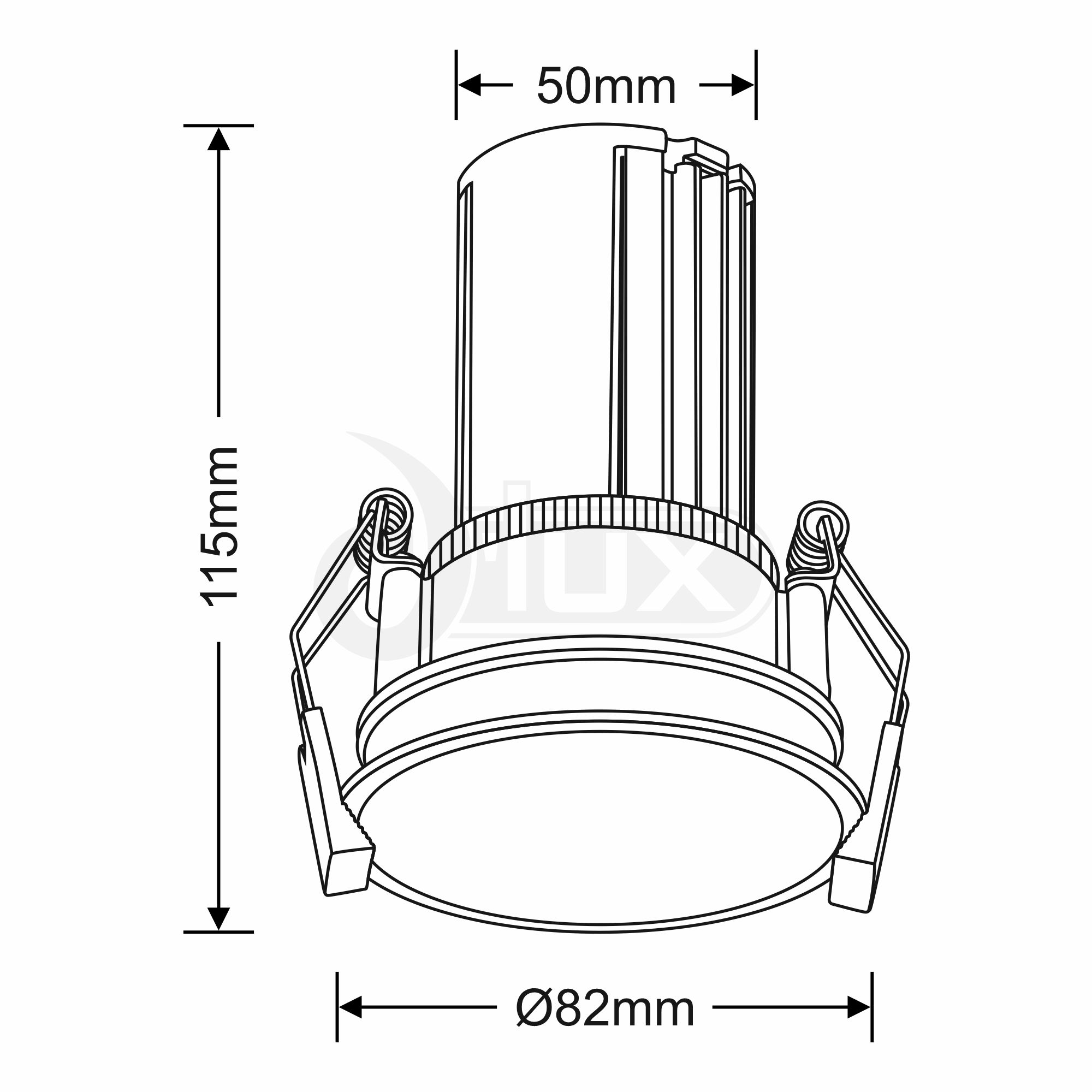 Bania 12 Recessed Ceiling Luminaires Dlux Round Recess Ceiling